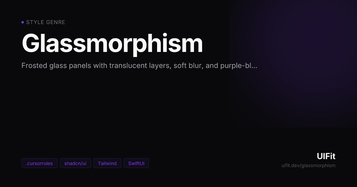 Glassmorphism — UIFit