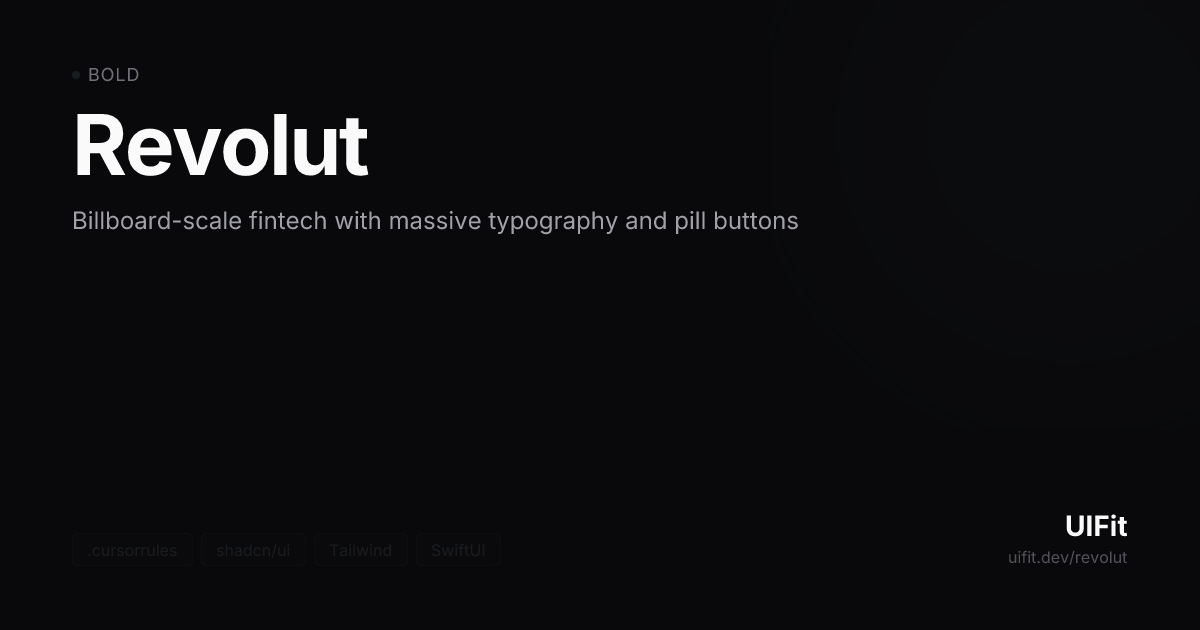 Revolut — UIFit