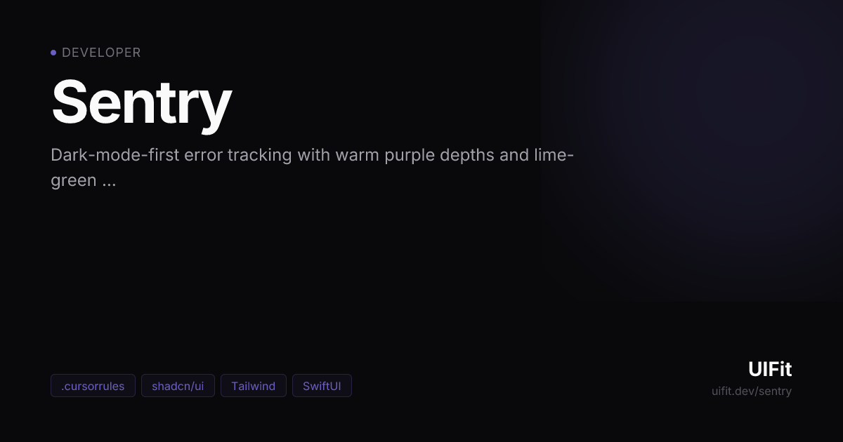 Sentry — UIFit